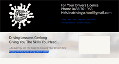 Desktop Screenshot of helsiesdrivingschool.com.au